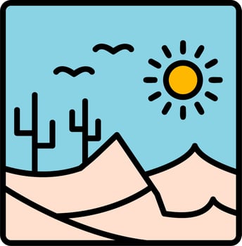 Desert Vector Icon