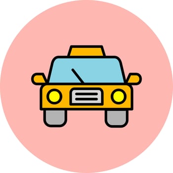 Taxi Car Icon vector
