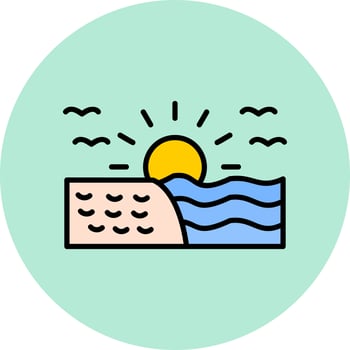 Sunrise Vector Icon