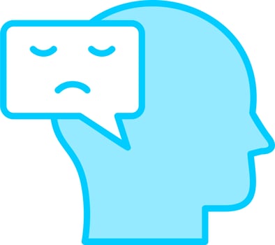 Negative Thinking Vector Icon