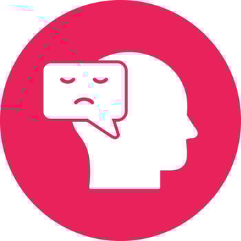 Negative Thinking Vector Icon