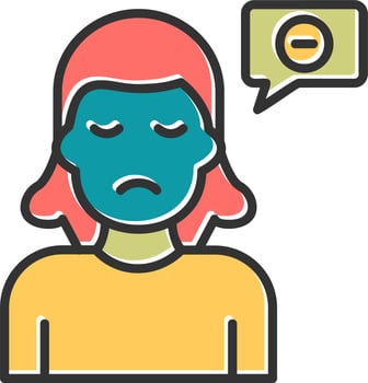 Negative Thinking Vector Icon