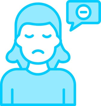 Negative Thinking Vector Icon