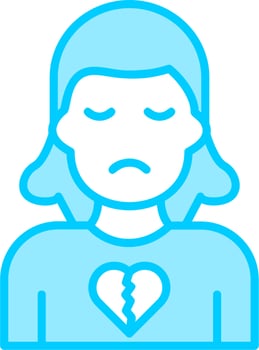 Broken Heart Vector Icon