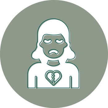 Broken Heart Vector Icon