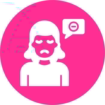 Negative Thinking Vector Icon