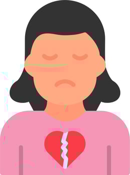 Broken Heart Vector Icon