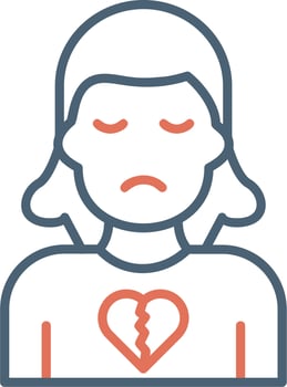 Broken Heart Vector Icon