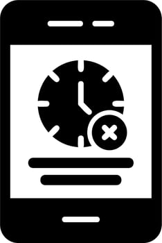 No Time Vector Icon