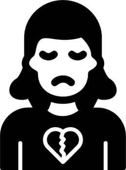 Broken Heart Vector Icon