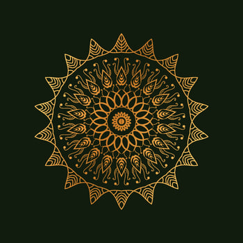 Luxury ornamental mandala design background vector