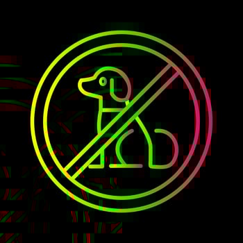 No Pets Vector Icon
