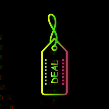Unique Online Deals Vector Icon