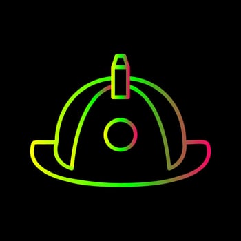 Unique Firefighter Hat Vector Icon