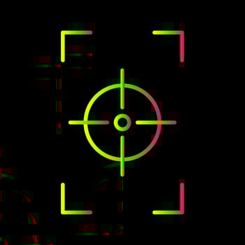 Unique Focus Vertical Vector Icon