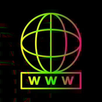 Unique World Wide Web Vector Icon