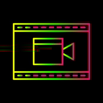 Unique Video and Animation Vector Icon