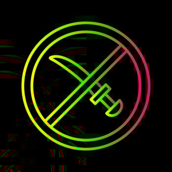 No Weapons Vector Icon