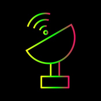 Unique Satellite Vector Icon