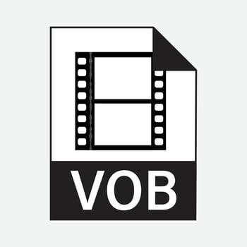 VOB File Formats Icon Vector Free