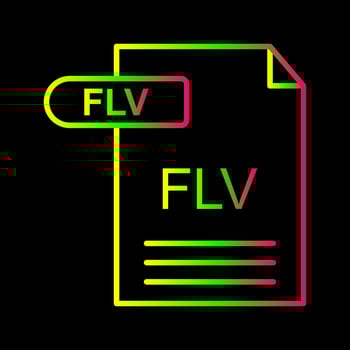 FLV Vector Icon