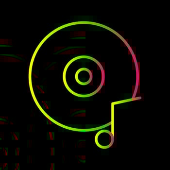 Music CD Vector Icon
