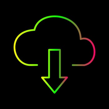 Download from Cloud Vector Icon