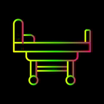 Hospital Bed Vector Icon