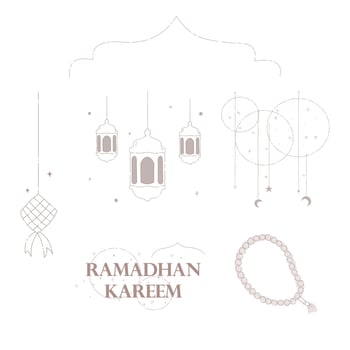 Ramadhan Illustration Pack - Lantern, Ornaments vector