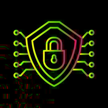 Cyber Security Vector Icon