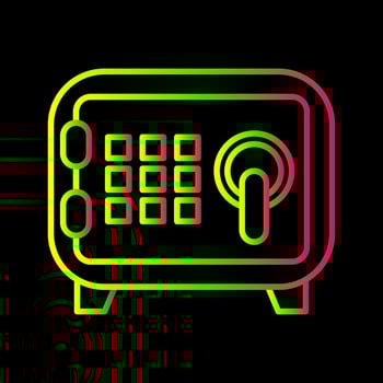 Safe Box Vector Icon
