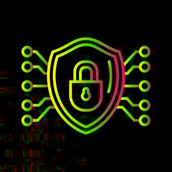 Protection Line Icon vector