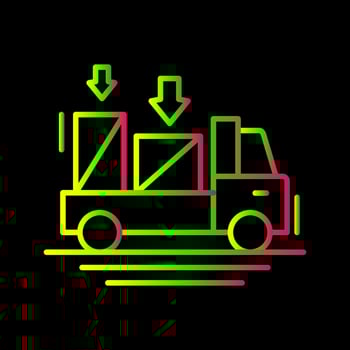 Special Delivery Line Icon vector