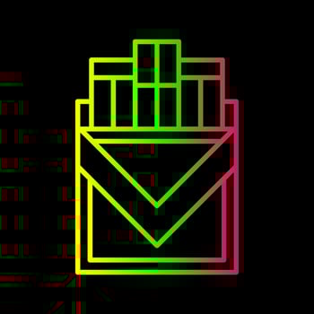 Cigarette Pack Vector Icon