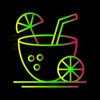 Coconut Drink Vector Icon