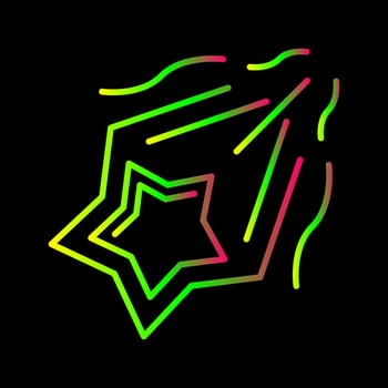 Shooting Star Vector Icon