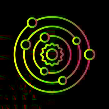 Solar System Vector Icon