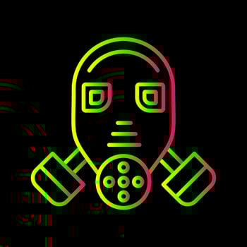 Gas Mask Vector Icon