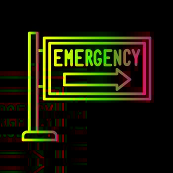 Emergency Sign Vector Icon