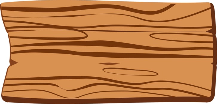 Wooden board for decoration. vector