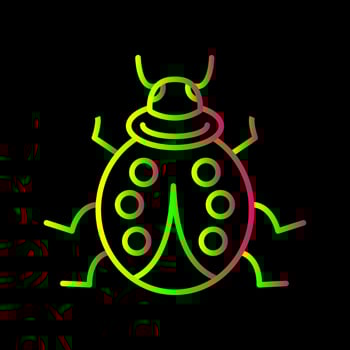 Ladybug Vector Icon