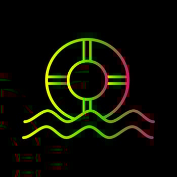 Float Vector Icon