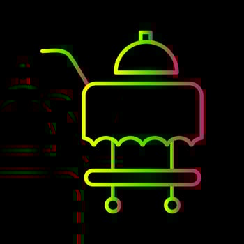 Room Service Vector Icon