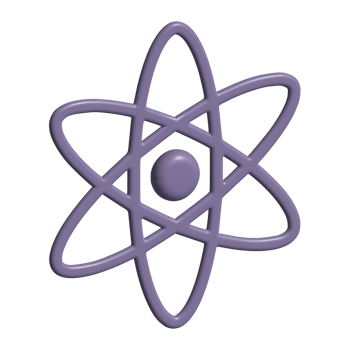 3d icon of atom png