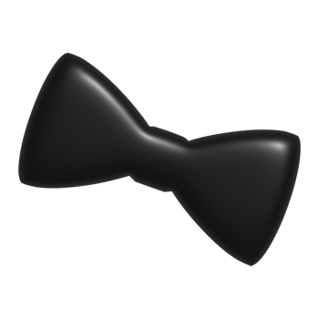 3d icon of bow tie png