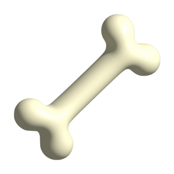 3d icon of dog bone png