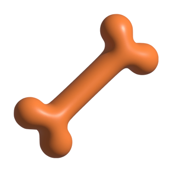 3d icon of dog bone png