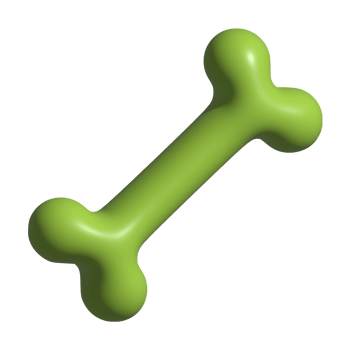 3d icon of dog bone png