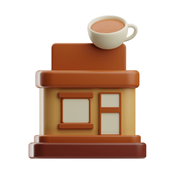 coffee object cafe illustration 3d png