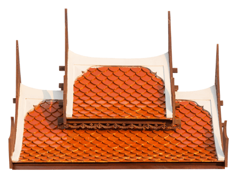 Roof of Thai style isolated for decorative png